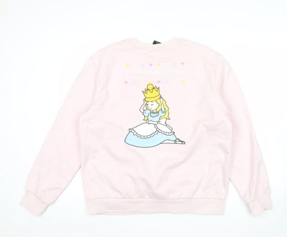Skechers Women’s Pink Alice in Wonderland Sweatshirt Size 12