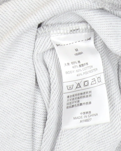 Adidas Women’s Grey Sweatshirt Medium Logo Crew Neck Long Sleeve