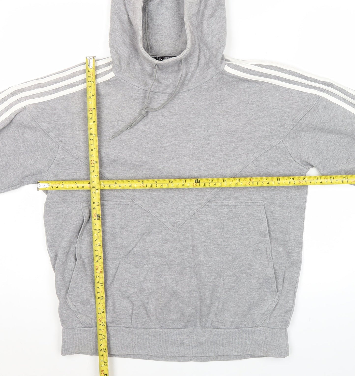 Mens UK Size M adidas Grey Pullover Hoodie