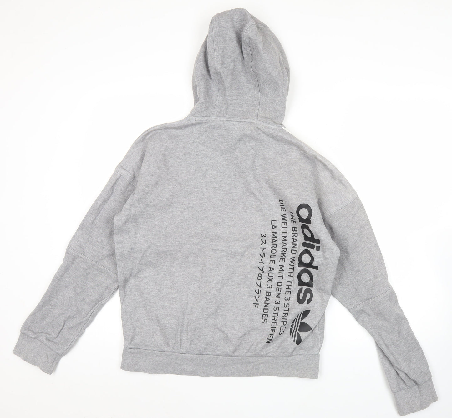 Mens UK Size M adidas Grey Pullover Hoodie