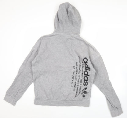 Mens UK Size M adidas Grey Pullover Hoodie