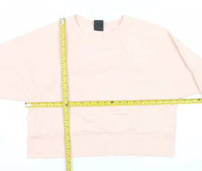 Nike Women’s Pink Dri-FIT Sweatshirt M Polyester Cotton Blend