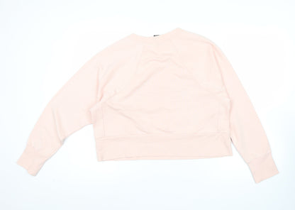 Nike Women’s Pink Dri-FIT Sweatshirt M Polyester Cotton Blend