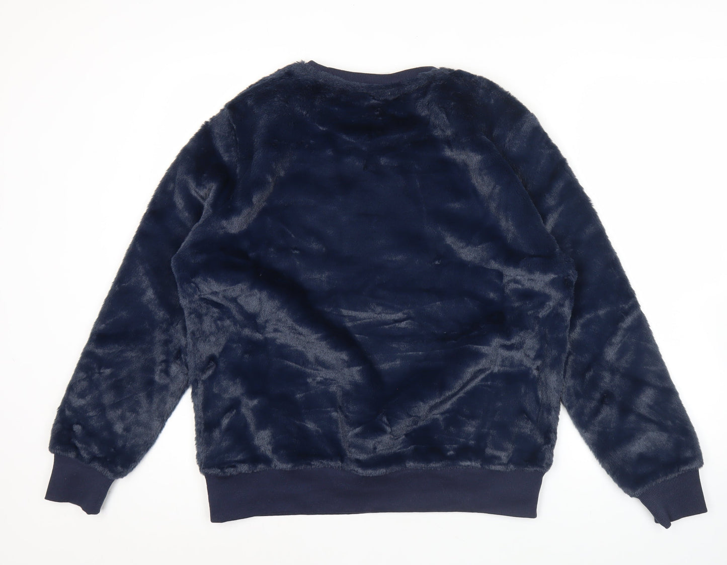 Champion Women Blue Pullover Sweatshirt Size L Fleece Logo