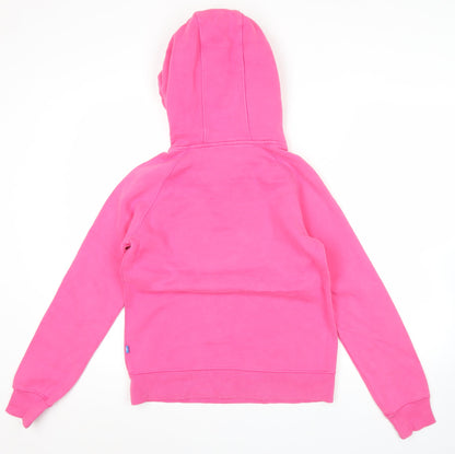 Adidas Originals Womens Pink Hoodie UK 10 Pullover Cotton Blend