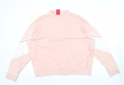 Kappa Women’s Pink Crew Neck Logo Sweatshirt Size 14