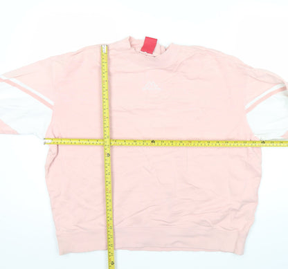 Kappa Women’s Pink Crew Neck Logo Sweatshirt Size 14