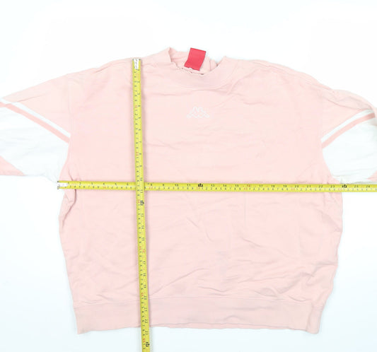 Kappa Women’s Pink Crew Neck Logo Sweatshirt Size 14