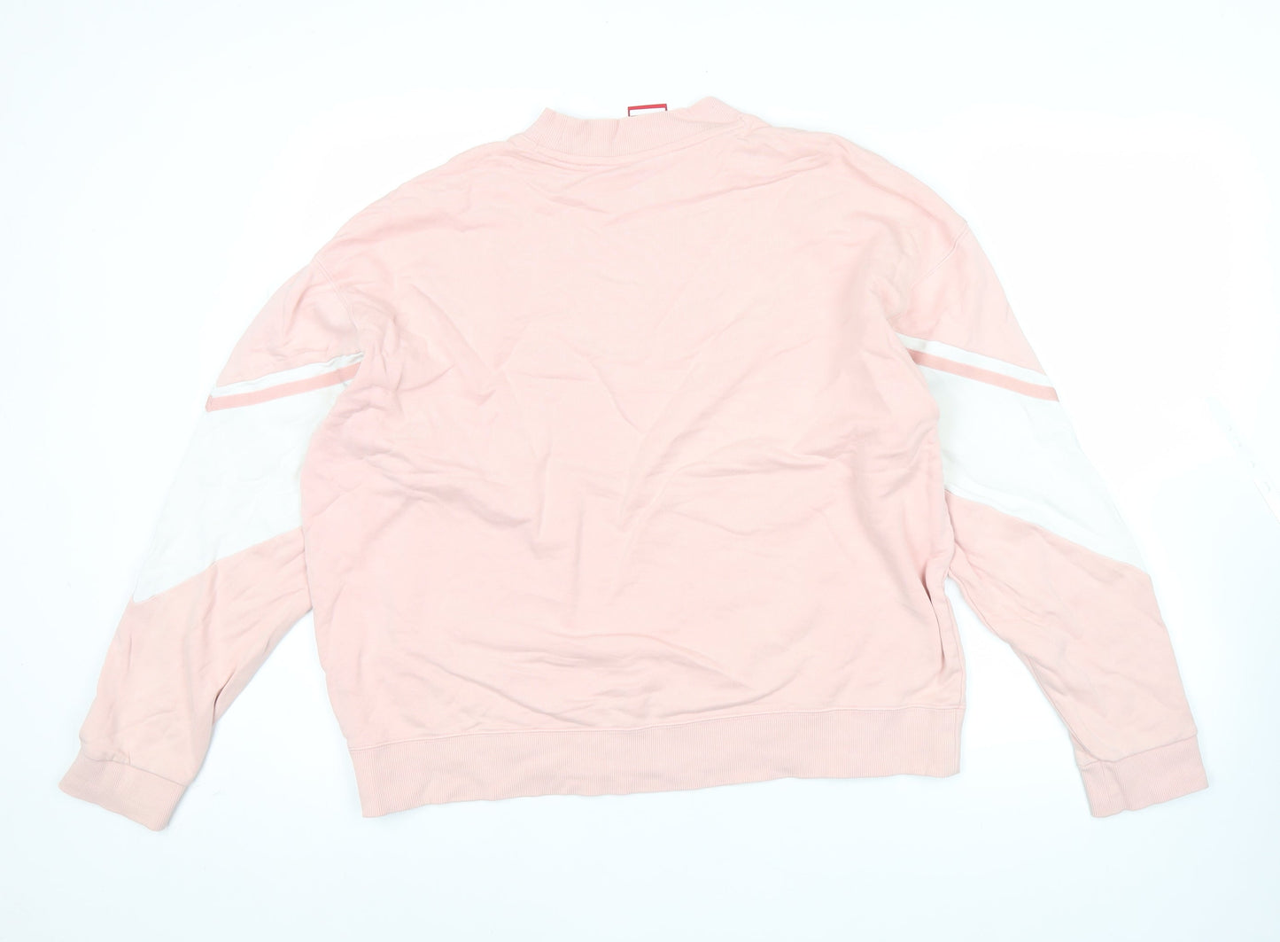 Kappa Women’s Pink Crew Neck Logo Sweatshirt Size 14