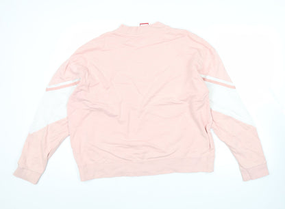 Kappa Women’s Pink Crew Neck Logo Sweatshirt Size 14