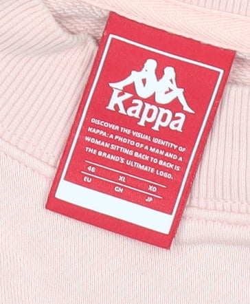 Kappa Women’s Pink Crew Neck Logo Sweatshirt Size 14