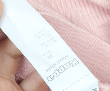 Kappa Women’s Pink Crew Neck Logo Sweatshirt Size 14