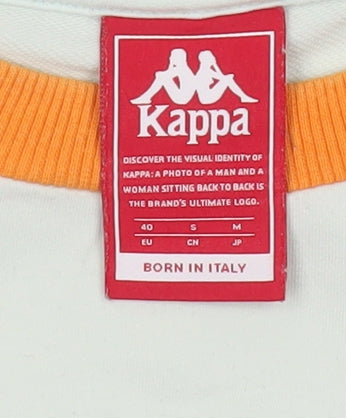 Kappa Women’s Green Sweatshirt Size 12 Cotton Blend Logo Pullover