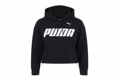 Womens UK Size S PUMA Black Pullover Hoodie