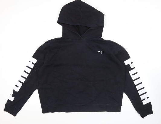 Mens UK Size L PUMA Black Pullover Hoodie