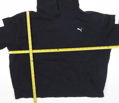 Mens UK Size L PUMA Black Pullover Hoodie