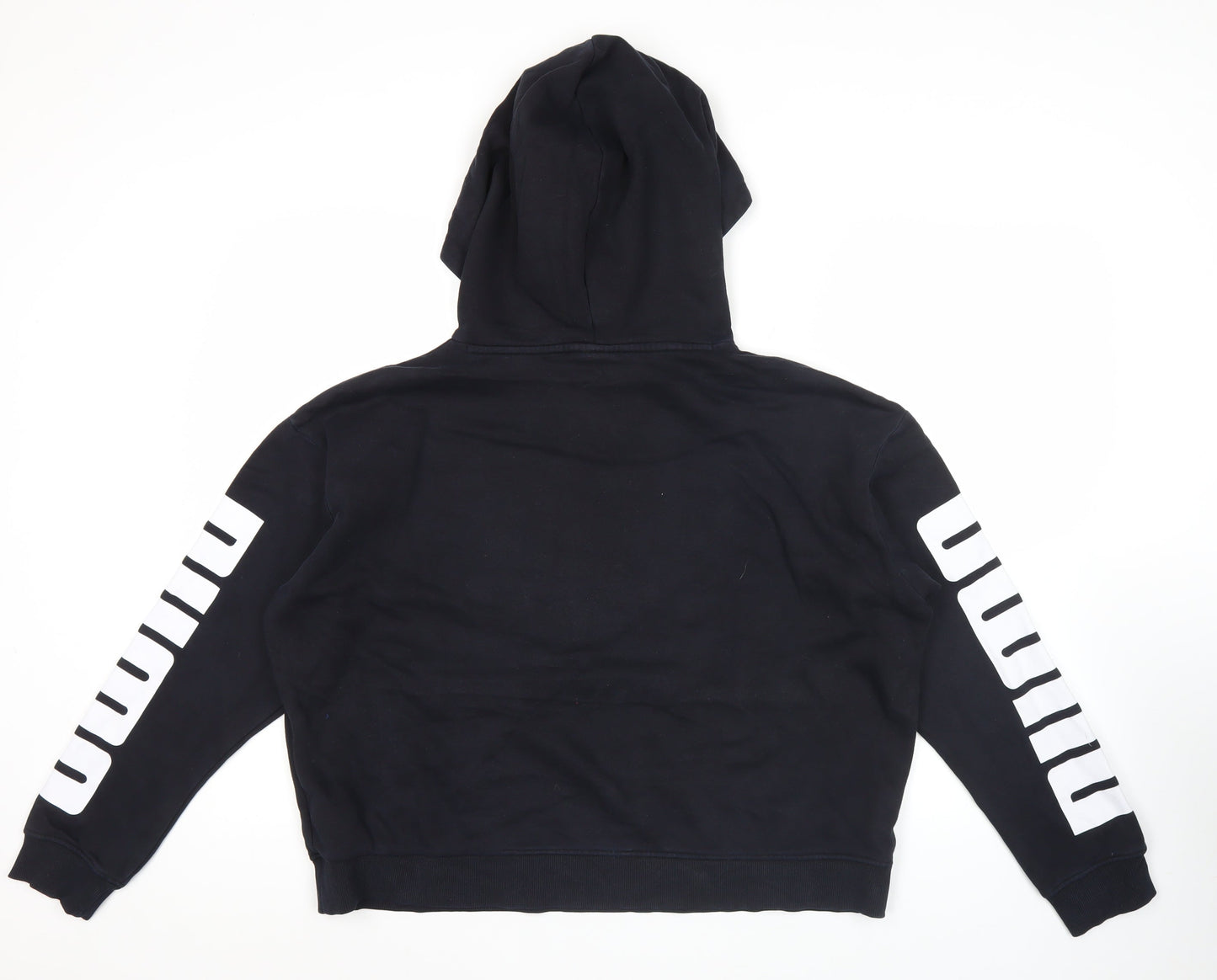 Mens UK Size L PUMA Black Pullover Hoodie