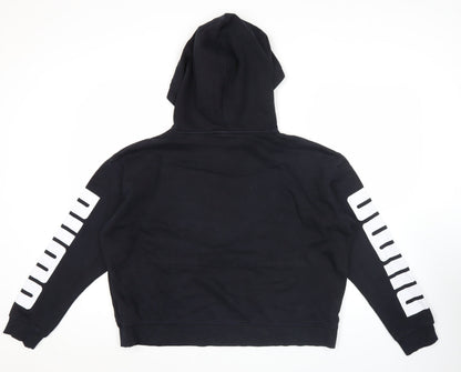 Mens UK Size L PUMA Black Pullover Hoodie