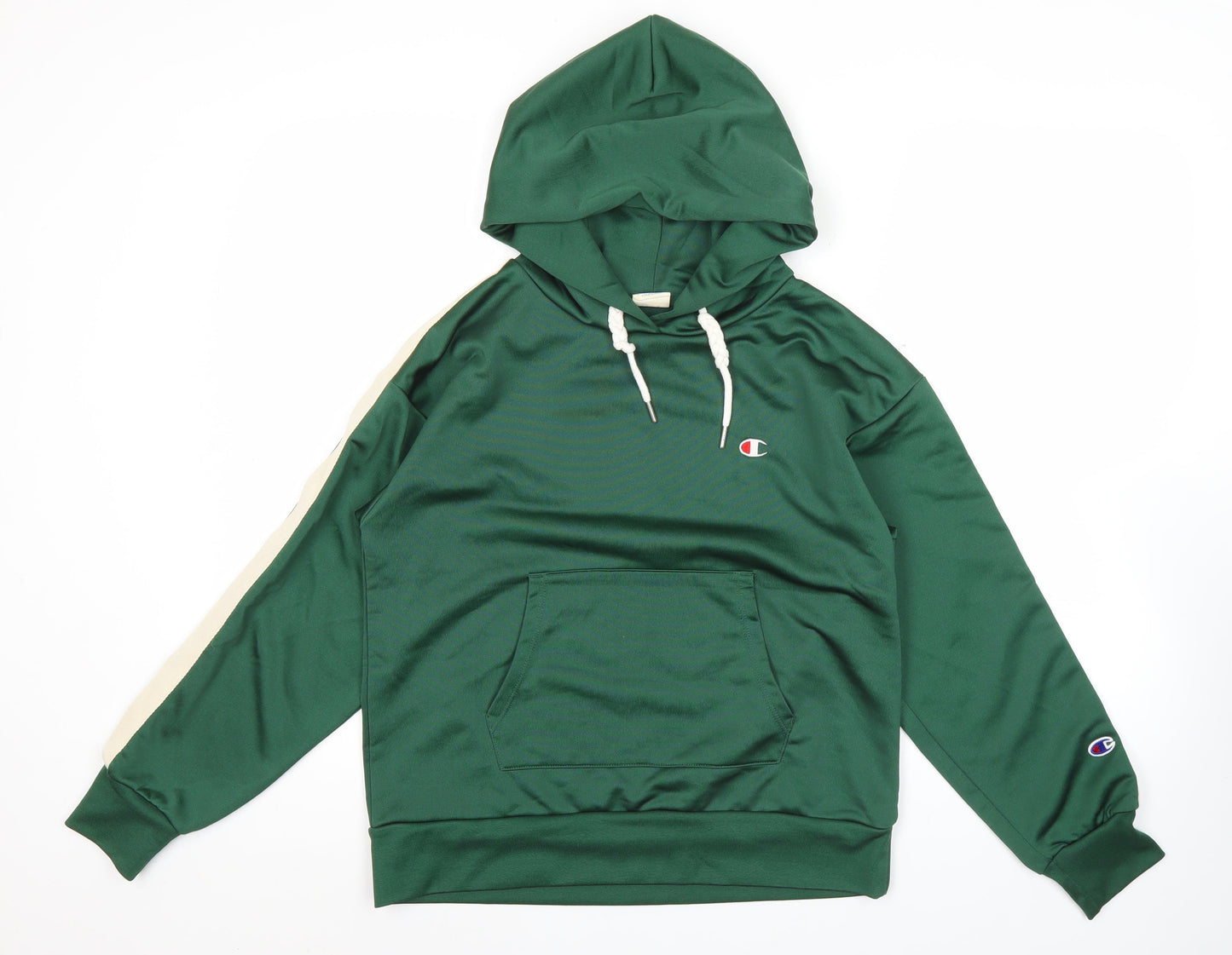 Champion Women's Green Hoodie Sweatshirt Pullover M Logo Athletic