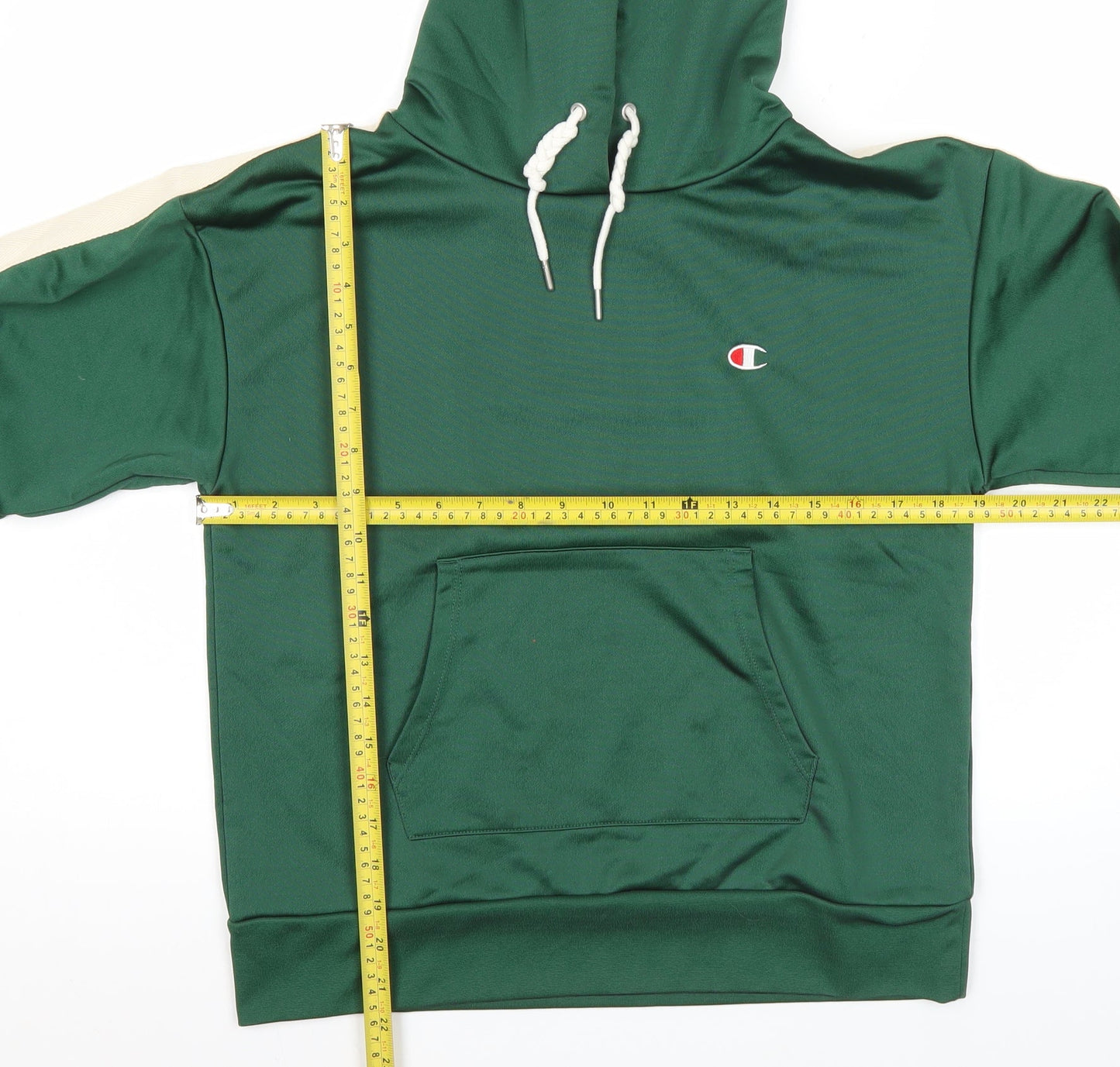 Champion Women's Green Hoodie Sweatshirt Pullover M Logo Athletic