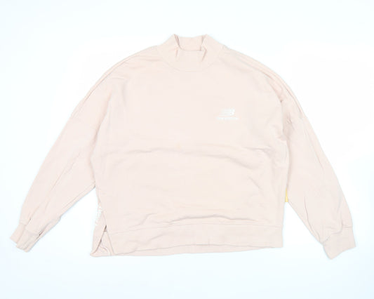 Womens UK Size S New Balance Pink Pullover Sweatshirt