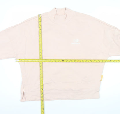 Womens UK Size S New Balance Pink Pullover Sweatshirt