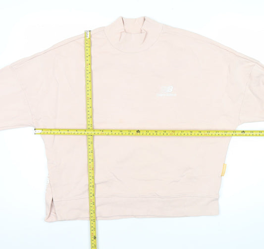 Womens UK Size S New Balance Pink Pullover Sweatshirt