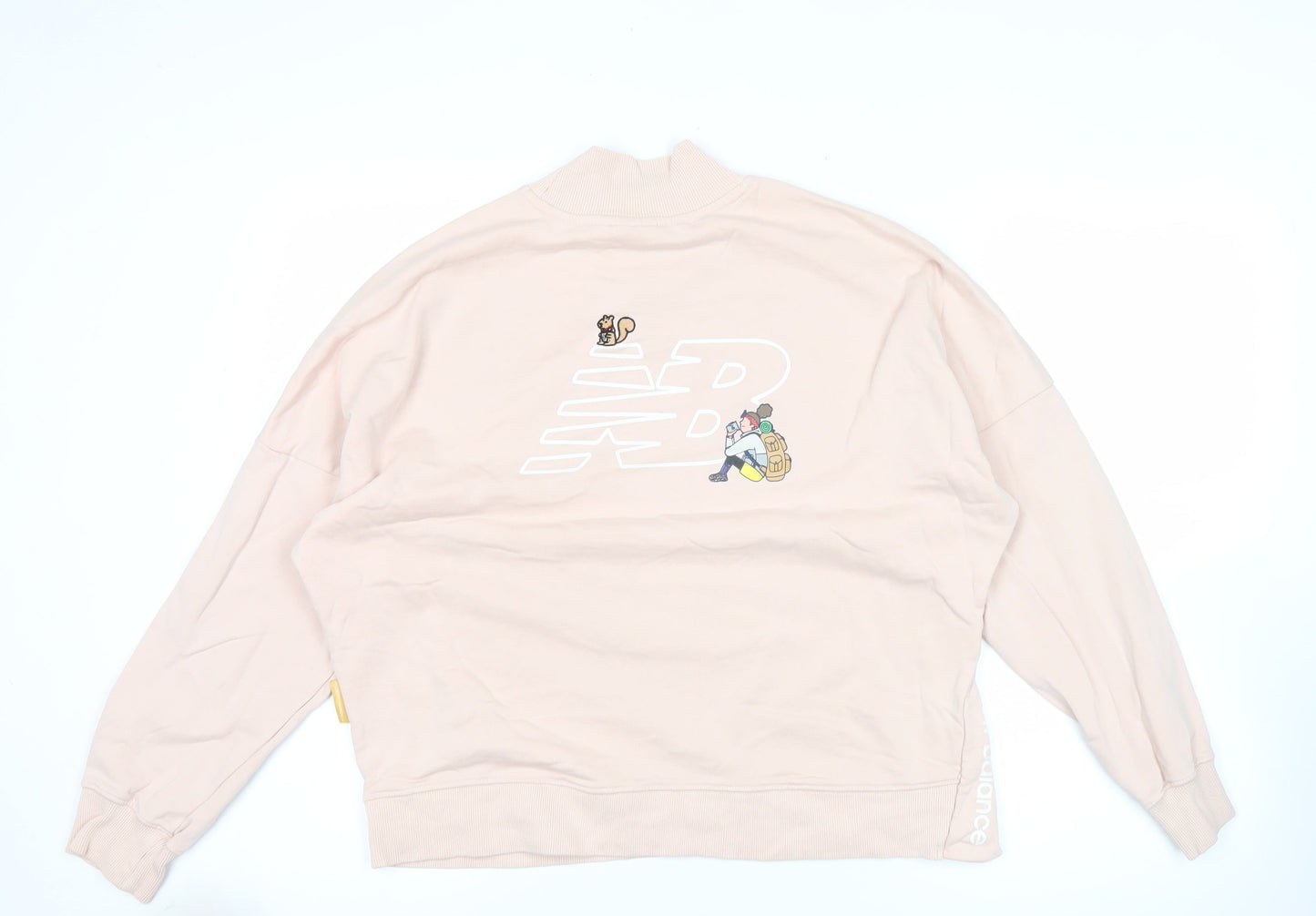 Womens UK Size S New Balance Pink Pullover Sweatshirt