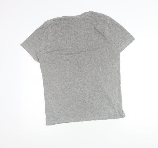 Jack & Jones Mens Grey Small Short Sleeve Crew Neck T-Shirt
