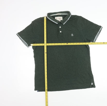 Penguin by Munsingwear Men's Green Slim Fit Polo Shirt Size S