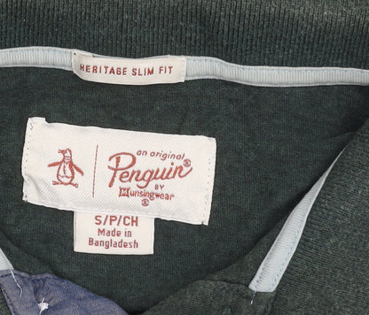 Penguin by Munsingwear Men's Green Slim Fit Polo Shirt Size S