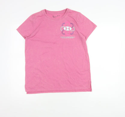 Under Armour Women’s Pink T-Shirt Small Short Sleeve Sports Top