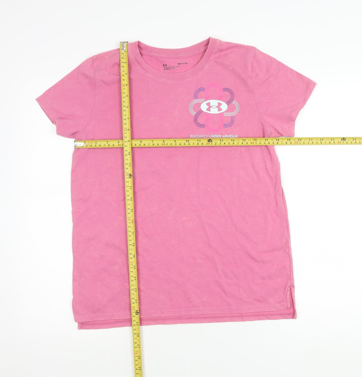 Under Armour Women’s Pink T-Shirt Small Short Sleeve Sports Top
