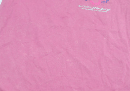 Under Armour Women’s Pink T-Shirt Small Short Sleeve Sports Top