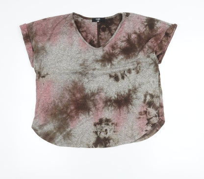 Womens UK Size L COIN 1804 Multicoloured Basic T-Shirt