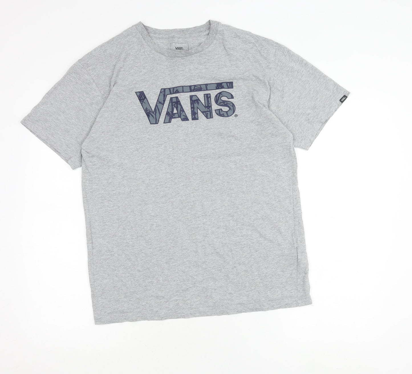 Vans Men’s Grey Medium Classic Fit Logo T-Shirt Cotton Blend