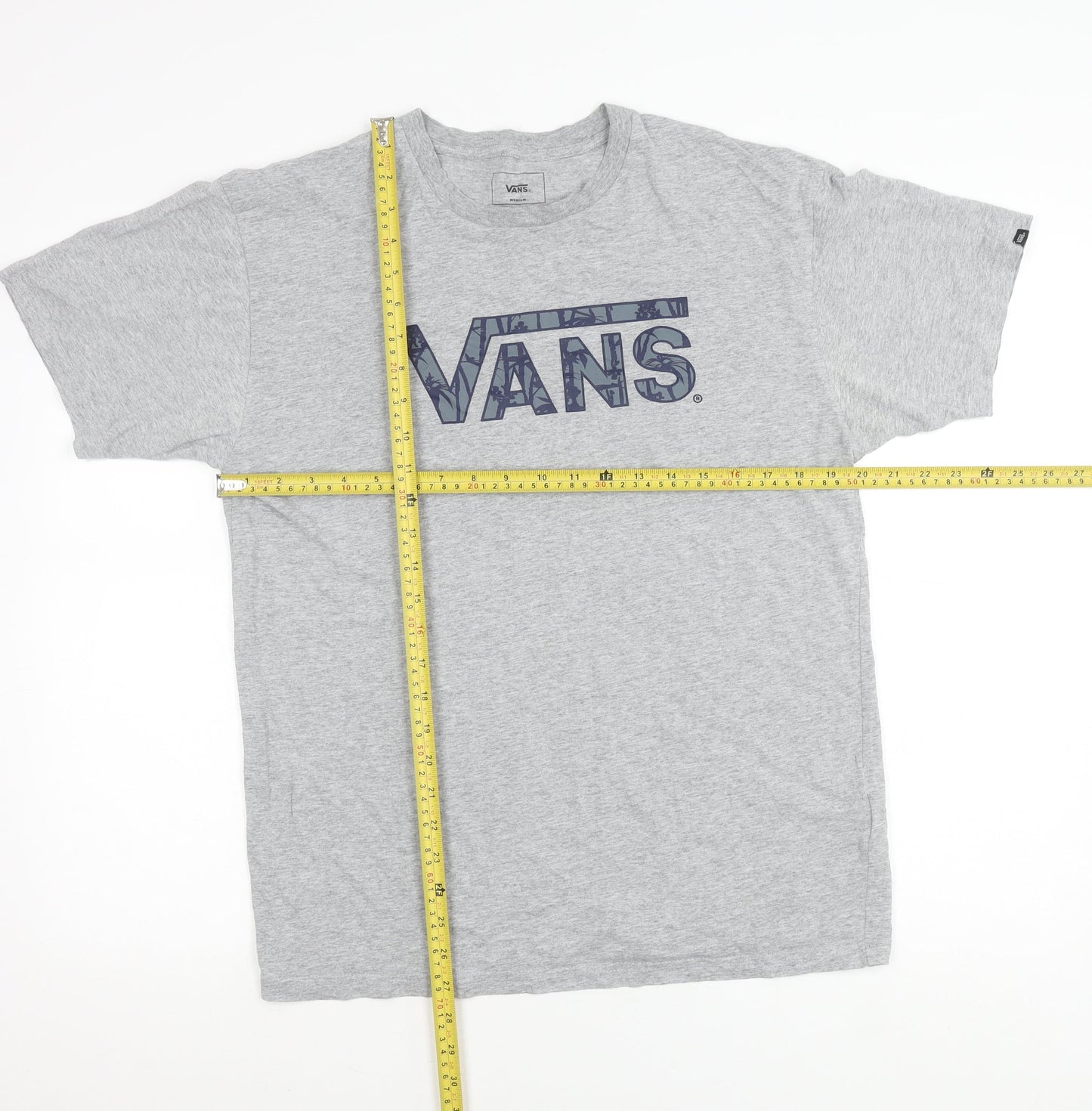 Vans Men’s Grey Medium Classic Fit Logo T-Shirt Cotton Blend