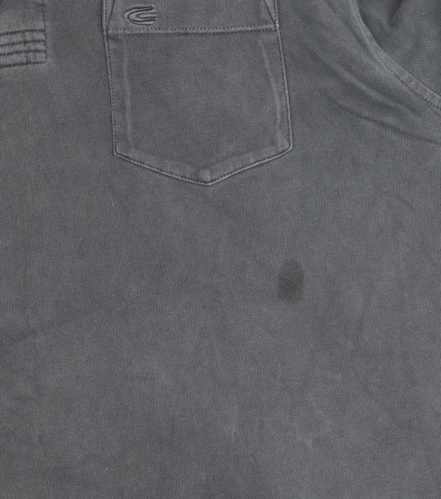 Camel Active Mens Blue Long Sleeve Polo Shirt Size L Cotton