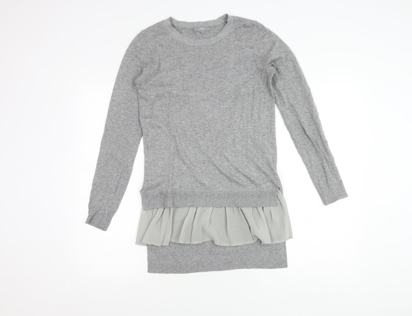 Womens UK Size 6 NEXT Grey Tunic Jumper