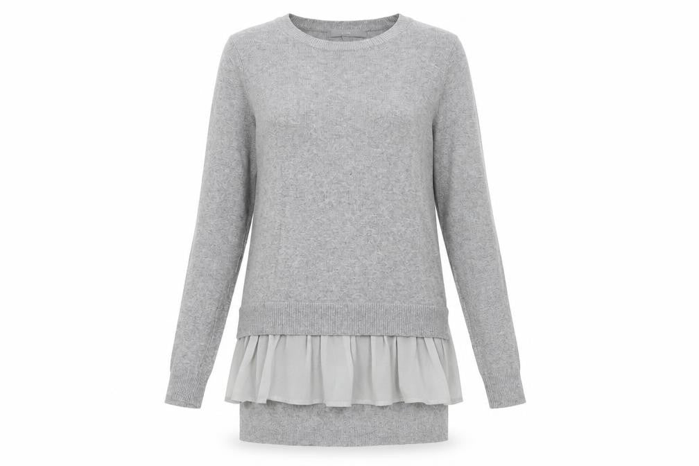 Womens UK Size 6 NEXT Grey Tunic Jumper