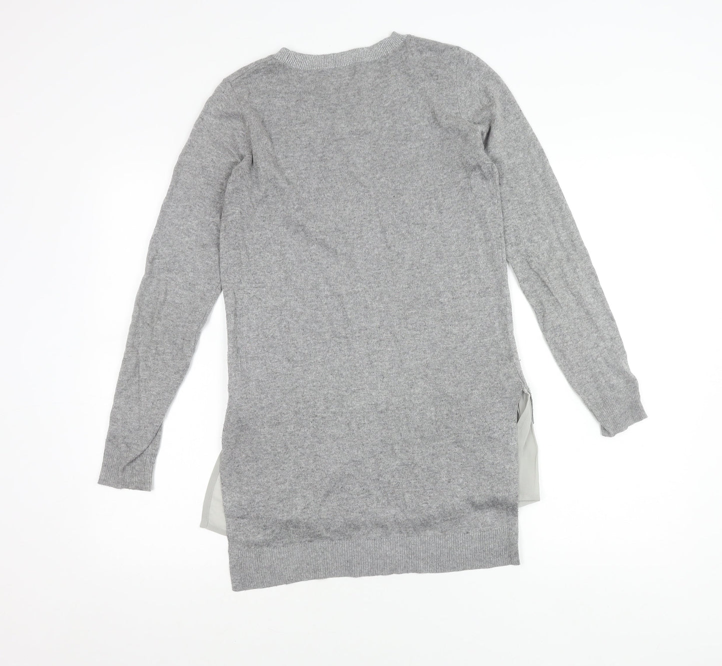 Womens UK Size 6 NEXT Grey Tunic Jumper