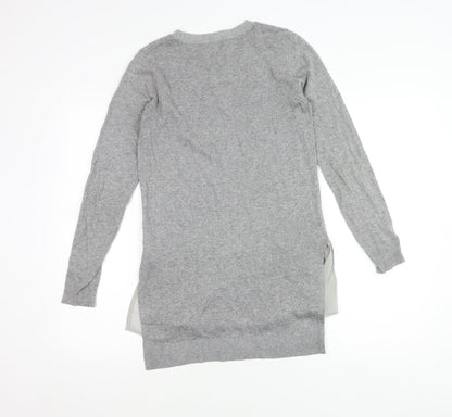 Womens UK Size 6 NEXT Grey Tunic Jumper