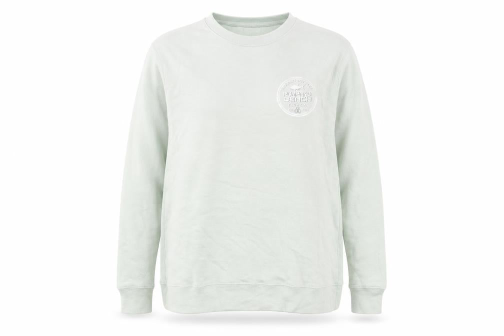 Front view of Pacific & Co. unisex green xl pullover sweatshirt casual logo