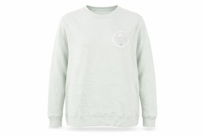Front view of Pacific & Co. unisex green xl pullover sweatshirt casual logo