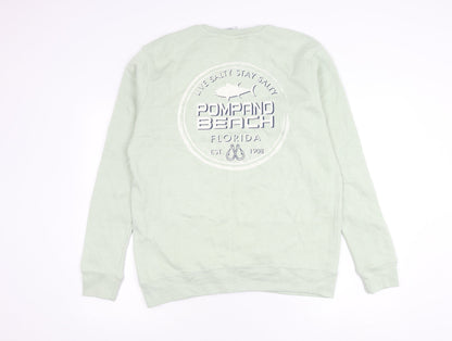 Pacific & Co. Unisex Green XL Pullover Sweatshirt Casual Logo