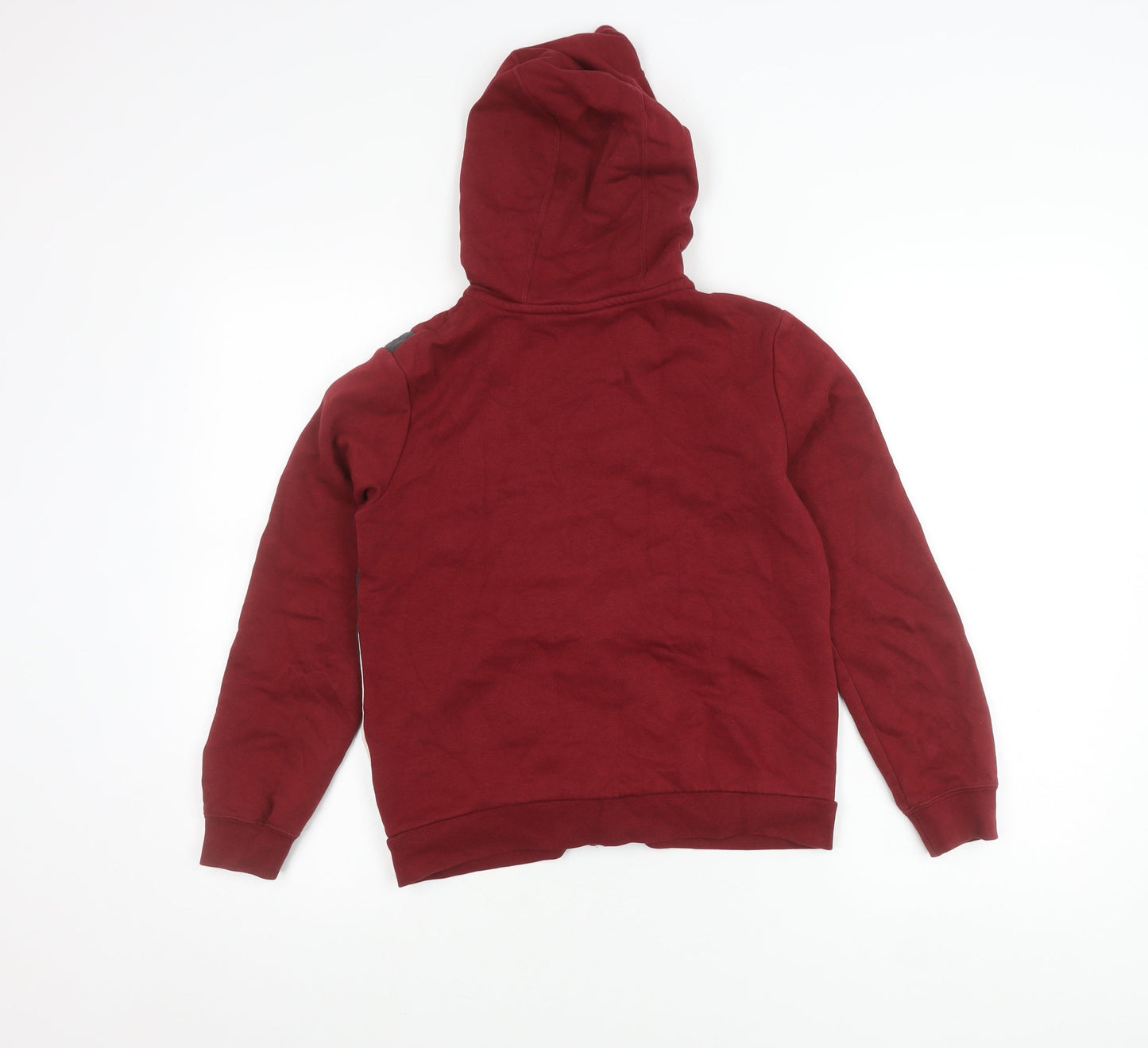 Nike Boys Red Grey White Track Jacket Hoodie Size 12 Years Full Zip