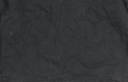 New Look Womens Black Floral Embroidered Cropped Blazer Jacket Size 8