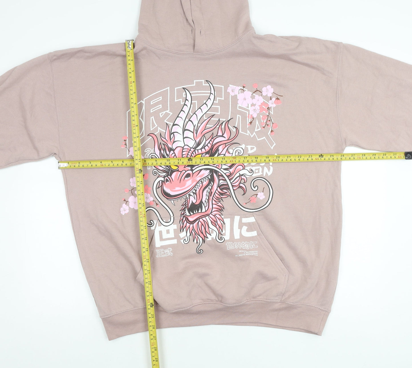 Mens UK Size M boohooMAN Pink Pullover Hoodie