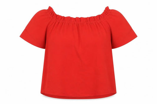 Womens UK Size 12 Dorothy Perkins Red Basic Blouse