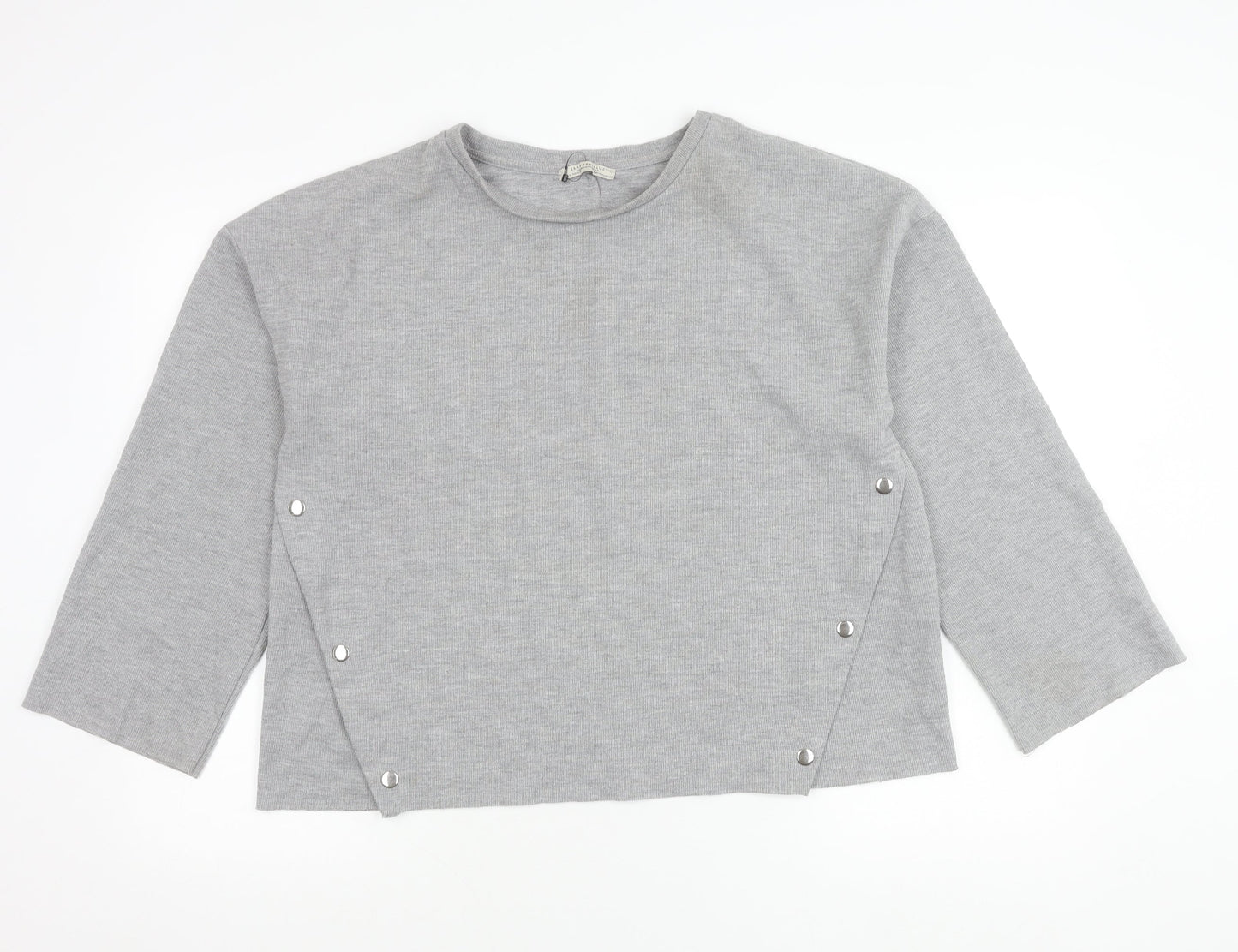 Womens UK Size 12 Zara Trafaluc Grey Pullover Jumper